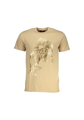 Beige Cotton T-Shirt - L