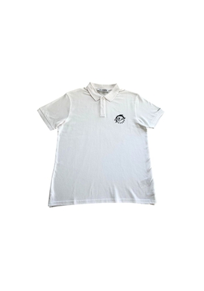 White Cotton Polo Shirt - S
