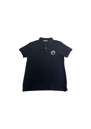 Black Cotton Polo Shirt - S