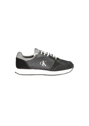 Black Leather Men Sneaker - EU40/US7