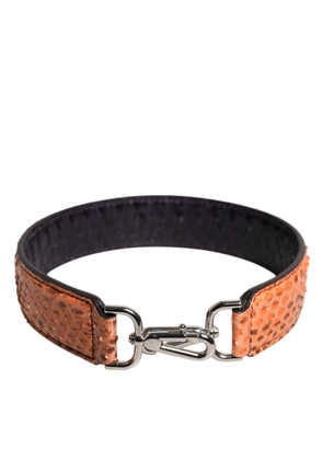 Black Beige Exotic Leather Bag Shoulder Strap