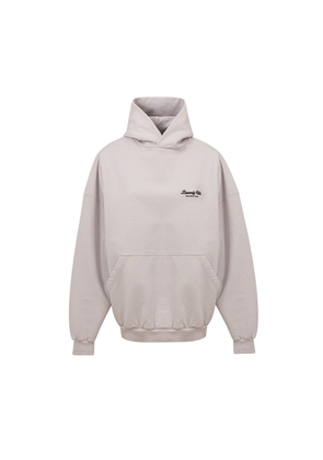 Gray Cotton Sweater - L