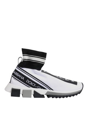 White Black Sorrento Socks Sneakers Shoes - EU40/US9.5