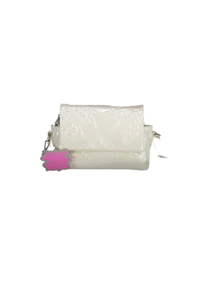 White Polyethylene Women Handbag