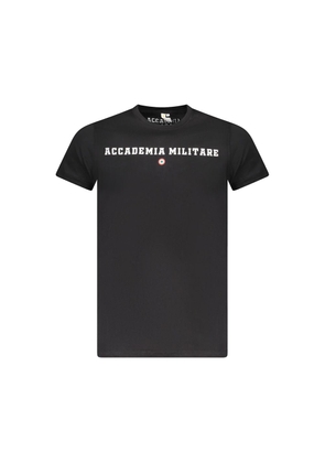 Black Cotton T-Shirt - S