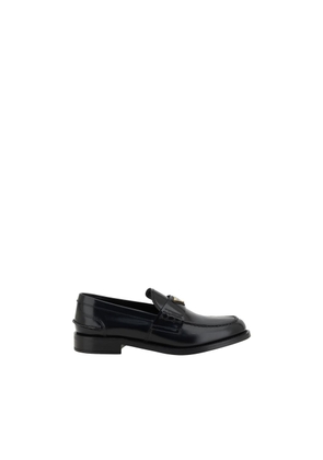 Black Leather Logo Loafers - EU36.5/US6
