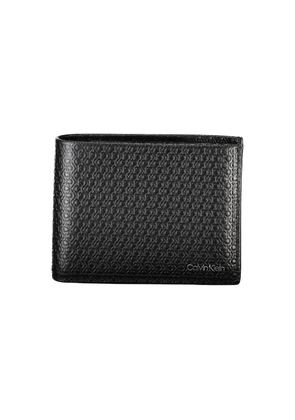 Sleek Black Leather Bifold Wallet with RFID Block