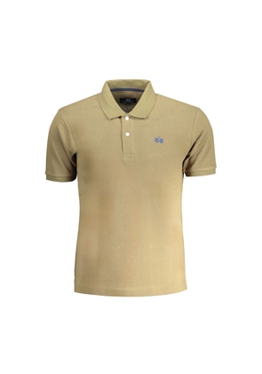 Green Cotton Polo Shirt - S