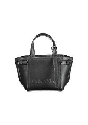 Black Polyester Handbag
