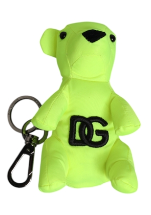 Green Bear Embroidered Logo Keychain Clasp Keyring