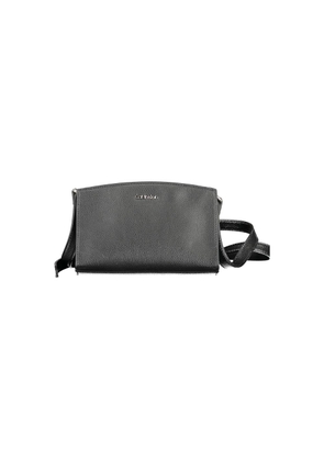 Black Polyester Women Handbag