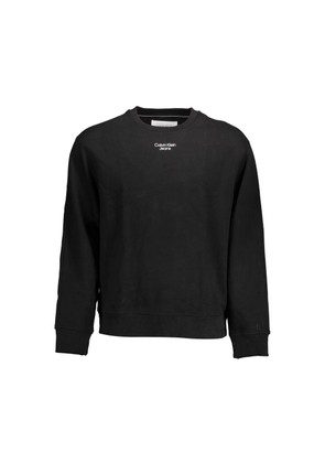 Black Cotton Men Sweater - XXL