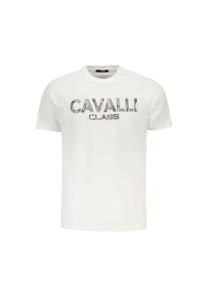 White Cotton Men T-Shirt - M