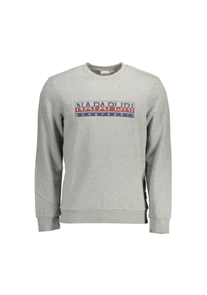 Gray Cotton Men Sweater - XL