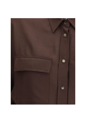 Embellished collar Shirt - L