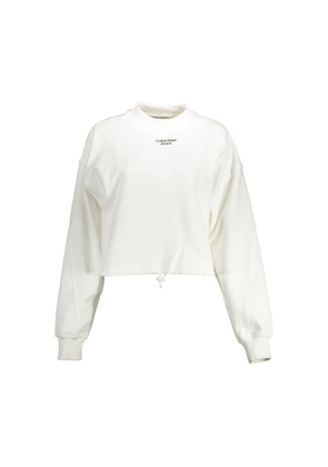White Cotton Women Sweater - XL