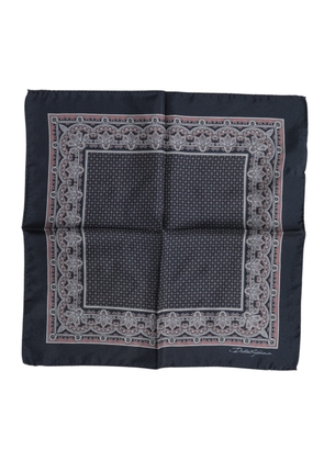 Multicolor Fantasy Silk Square Foulard Scarf