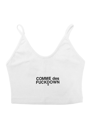 White Cotton Tops & T-Shirt - M