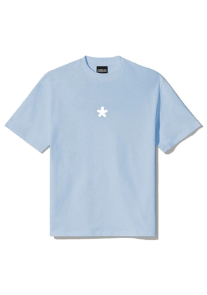 Blue Cotton Tops & T-Shirt - S