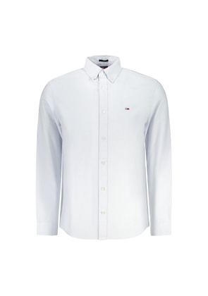 Blue Cotton Men Shirt - S