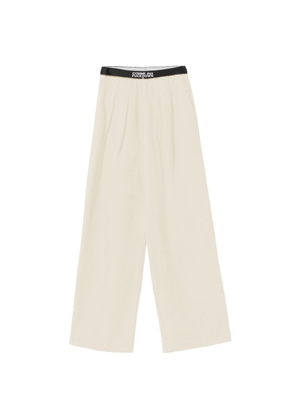 Beige Polyester Jeans & Pant - S