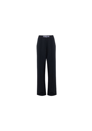 Black Polyester Jeans & Pant - L