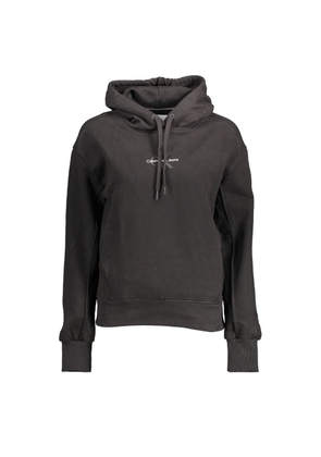 Black Cotton Women Sweater - XL