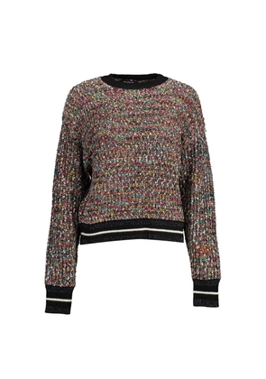 Black Polyester Sweater - L
