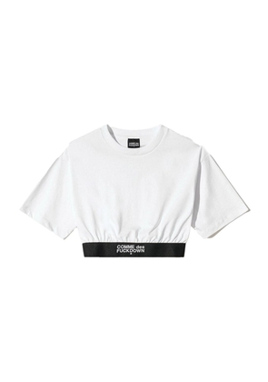 White Cotton Tops & T-Shirt - XS