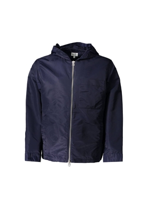 Blue Nylon Men Jacket - S