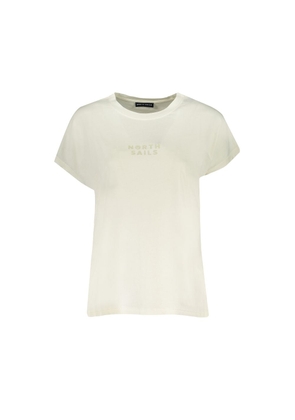 White Cotton Tops & T-Shirt - L