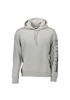 Gray Cotton Men Sweater - XXL