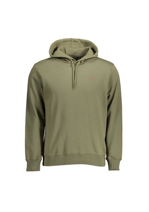 Green Cotton Men Sweater - XS