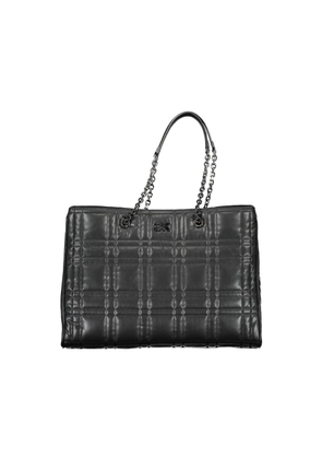 Black Polyester Handbag