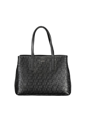 Black Polyester Handbag