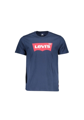 Blue Cotton Men T-Shirt - XL