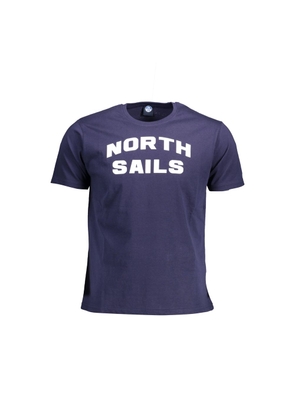 Blue Cotton T-Shirt - S