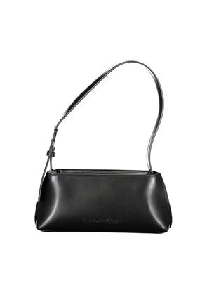Black Polyester Women Handbag