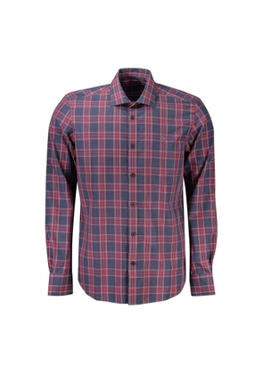Blue Cotton Men Shirt - S