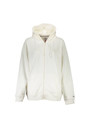 White Cotton Sweater - L