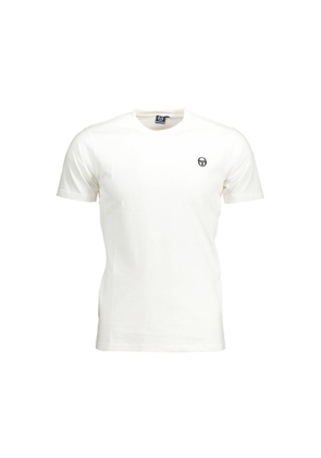 White Cotton Men T-Shirt - XL