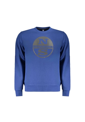 Blue Cotton Sweater - S