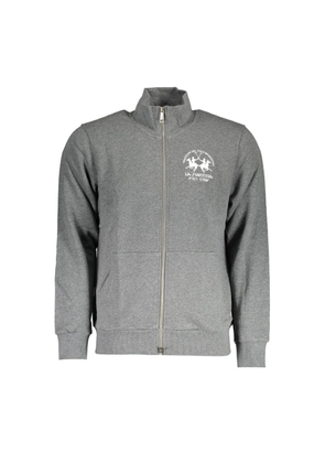 Gray Cotton Men Sweater - S