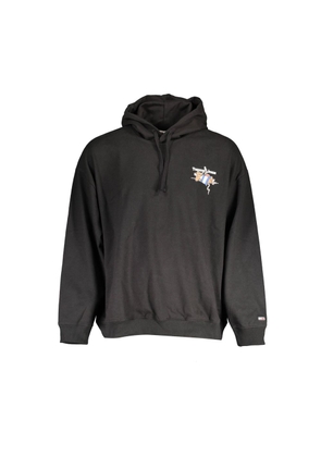 Black Cotton Men Sweater - S