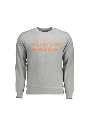 Gray Cotton Sweater - M