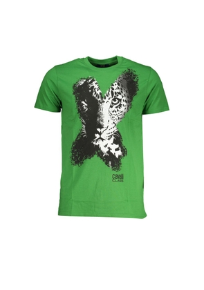 Green Cotton T-Shirt - L