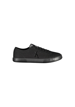 Black Cotton Men Sneaker - EU40/US7