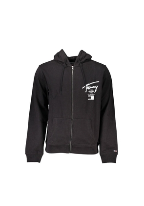 Black Cotton Men Sweater - S