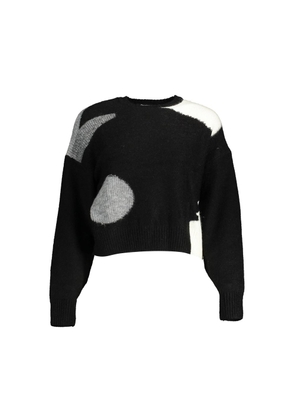Black Polyester Sweater - L