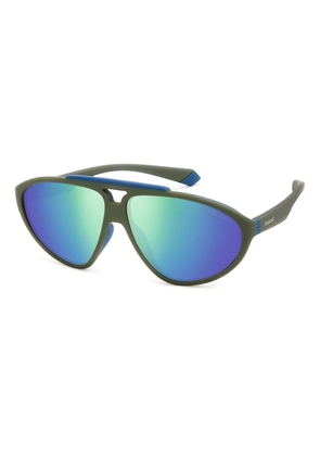 Green Rubber Sunglasses